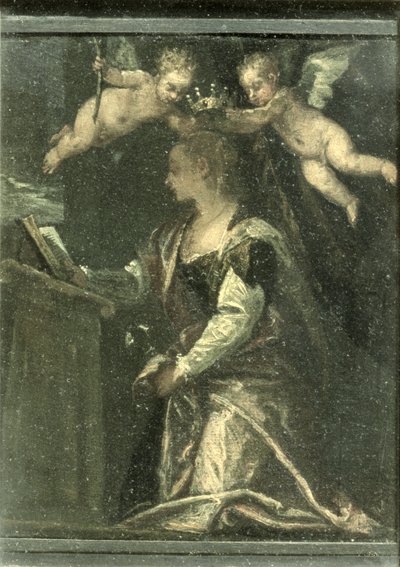 St. Agatha crowned by angels by Paolo Veronese